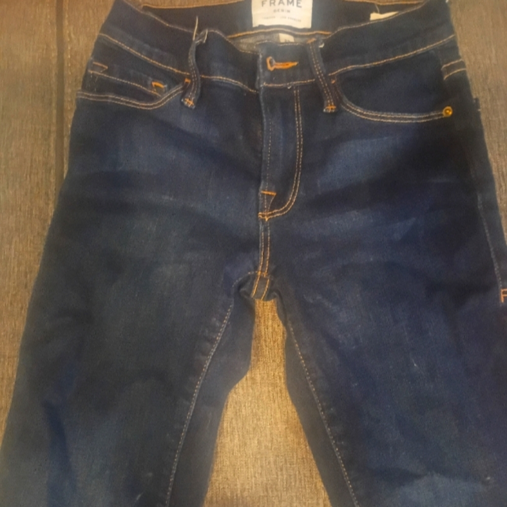 Frame Denim Women's Dark Blue Skinny Jeans